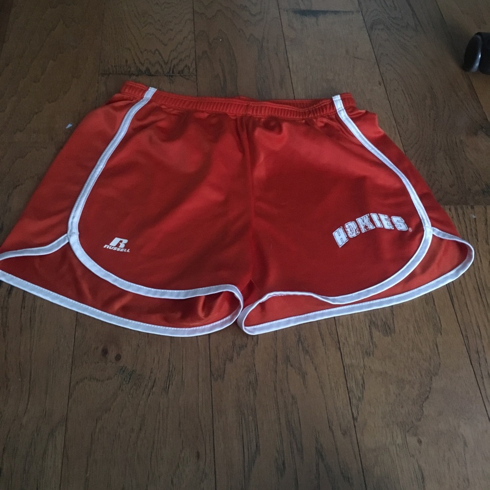 Russell Athletic Shorts Orange Virginia Tech